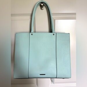 Rebecca Minkoff Light Blue Tote Bag 100% Leather